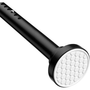 MEXAU Black Shower Curtain Rod 40-113 Inch