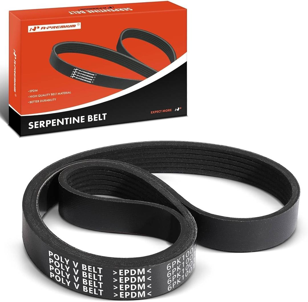 A-Premium 39.48 Inch Engine Serpentine Drive Belt Compatible with Volkswagen, BMW & Audi Cars - Jetta, Golf, Taos, 320i xDrive, 328i GT xDrive, 528i, 428i xDrive, X1, 228i, X3, X4, Z4, & More