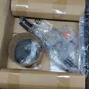 Black Chandelier, 6-Light Farmhouse Chandelier for Dining Room Lighting Fixtures Hanging, Dining Light Fixtures Industrial Modern Chandelier for Bedroom, Foyer, Hall, Kitchen, Living Room and Entryway