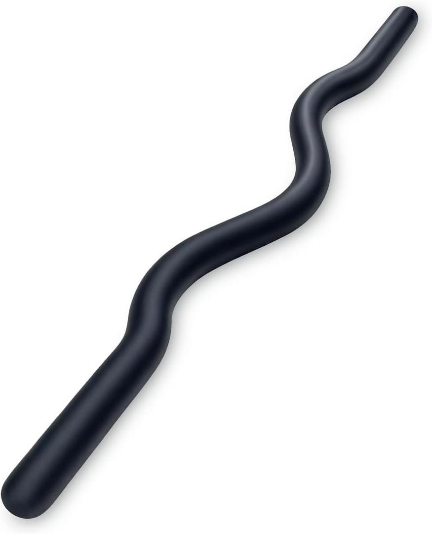 Weighted Workout EZ Curl Bar, Strength Training Bars, Soft Silicone Surface with Solid Steel Exercise Bar Barbell for Yoga, Pilates,Body Toning,and Strength Training