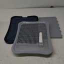 Pee Pad Holder, Indoor Dog Potty for Dogs, Puppy Pad Holder, Puppy Potty Training Tray with Splash Wall & Center Post, 20.1"15.4"