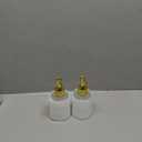 Multipurpose Soap Dispenser Easy to Clean Glass Soap Pump Dispenser Ideal for Bath and Bathroom (2PCS Gold)