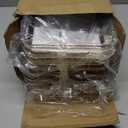 Delamu 2-Tier Under Sink Organizers and Storage, Multi-Purpose Stackable Bathroom Cabinet organizers, Pull Out Kitchen Pantry Organization and Storage with Dividers(2 Pack, Amber)