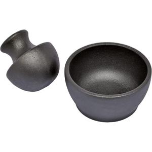 Zassenhaus Manu Cast Iron Mortar & Pestle, 4" x 3", Black