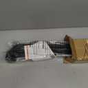 120 Inch Extra Wide Retractable Baby Gate for Large Opening, 33 Tall, Upgraded Dog Gate with Fiberglass Rods for Doorways, Indoor & Outdoor and Stairs, Black