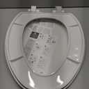 Bemis 7300SLEC Slow Close Toilet Seat, Easy Clean Hinges and Durable Plastic Seat, Made in USA, Elongated, White