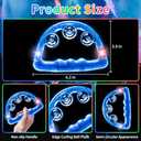 12 Pieces Light Up Tambourine, LED Tambourines for Adults Kids, Musical Flashing Tambourine Glow Tambourines Handheld Percussion Instrument for Wedding Party