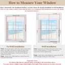 SERLMWNT No Drill Cordless Cellular Shades, Blackout Honeycomb Blinds, Thermal Insulated & Noise Reducing Window Coverings for Bedroom, Kitchen, Living Room.Blackout-White,34.5" W×36" H