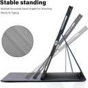 HFcoupe for M4 iPad Pro 13 inch Case 2024, Book Style iPad Pro 7th Generation Cover with Elastic Pencil Holder, Magnetic Closure, Auto Wake/Sleep Embossed Protective Folio for iPad pro 13", Navy