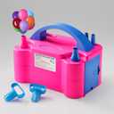 Balloon Pump - Electric Dual Nozzle Air Pump for Balloon, Portable Balloon Blower Save Time and Effort, Balloon Inflator for Parties and Decorations - 110V-120V, 600W (BluePink)