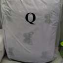 Queen Comforter Set with Sheets for Girls-7 Pieces Queen Bedding Sets with Purple Comforter, Sheets, Pillowcases & Shams for Kids (Purple Butterfly, 90" X 90") (Purple/Silver Butterflies)