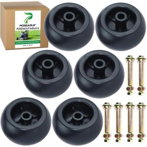 6 Pack 116-9981 Deck Wheels for Exmark Lazer Z E-Series Mowers | Replace 103-3168 103-4051 103-5364 103-7263 103-7363 109-2098 Toro 1-603299, 1 603299, 68-2730 for Exmark Lazer Z S-Series