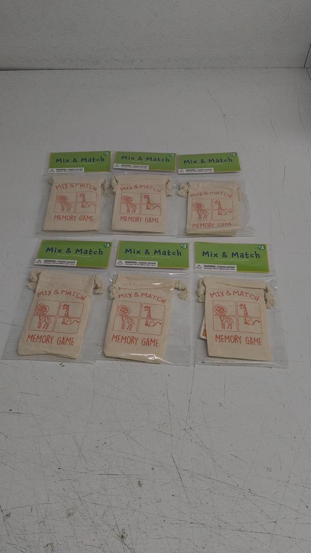 MIX & MATCH 28 card memory game 6pcs