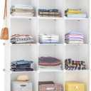 HOMIDEC Closet Organizer, 12-Cube Closet Organizers and Storage, Portable Closet Shelves, Clothing Storage (White)