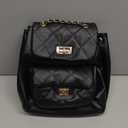 Crossbody Bag for Women Soft PU Leather Handbag Womens Hobo Shoulder bag with Wallet Diamond Plaid (Backpack Black)