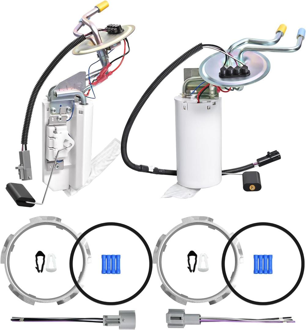 SP2005H SP2007H Front & Rear Fuel Pump Assembly fit for Ford F Super Duty F-150 F-250 F-350 1992-1997 L6 4.9L V8 5.0L 5.8L 7.5L SP2005H Midship Tank 17 Gallon SP2007H Rear Tank 18 Gallons