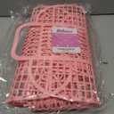 BABANA Jelly Bags - (Set) Small and Large Mother Daughter Jelly Totes | Reusable Gift Basket, Beach Bags - (Small, Large) - Pale Pink