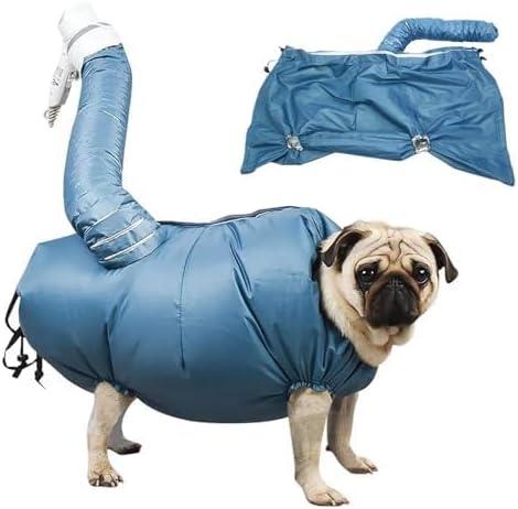 MANON ROSA Dog Drying Bag  Quick Dry Pet Hair Drying Suit for Small, Medium & Large Dogs and Cats, 360 Air Circulation Grooming Accessory for Blow Drying (X-Large)