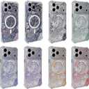 for iPhone 17 Pro Case Clear Magnetic, Compatible with MagSafe, Ocean Marine Animals Pattern, Slim Shockproof Camera Lens Protection Phone Case for Women Men 6.3" - White