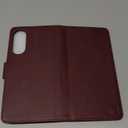 SUANPOT Compatible with Samsung Galaxy S25 Edge Wallet case with RFID Blocking Credit Card Holder,Flip Book PU Leather Protective Cover Women Men for Samsung S25 Edge case Wine Red