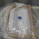 Baby Bathtub,Collapsible Baby Bath Tub with Soft Cushion & Thermometer, Space Saving Foldable & Travel Newborn Bathtub for Infant to Toddler 0-36 Months, Frog Beige