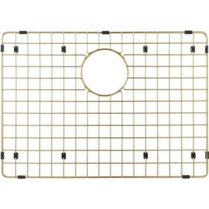 Starstar Sinks Protector Matte Gold 304 Stainless Steel Kitchen Sink Bottom Grid, Rack (30 L x 17 W), Medium