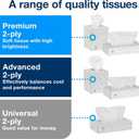Tork Advanced Facial Tissue White Soft, Gentle 2-Ply, F1 Dispenser Compatible 30 Boxes x 100 Tissues (TF6810)