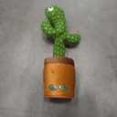 Interactive Baby Toys Dancing Talking Cactus Toy,Funny Gift for Infant 6-18 Months, Singing Musical Record Repeat What You Say Light Up Toy for Toddler 1 2 3 Year Old Boy Girl (Volume Adjustment)