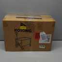 ROSONG Collapsible Wagon Cart with Wheels Foldable - Folding Utility Heavy Duty Wagons Carts for Grocery Sports Garden Shopping Camping Wheelbarrows (Black, 120L)