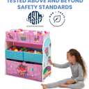 Delta Children Design and Store 6 Bin Toy Storage Organizer, Trolls World Tour