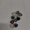 Calvas 10pcs Electroplate Crystal Glass Triangle Jewelry Beads for Jewelry Making Faceted Color Plated Mixed Color 18x18x9mm Hole: 1mm