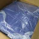 Large Waterproof Tarp - Heavy Duty 5 Mil Thick Poly Tarpaulin Ideal for Canopy Tents, Boats, RV or Pool Covers - Multipurpose Protective Tarps with Grommets for Indoor and Outdoor Use | 40' x 60' (Blue-lightweight Protection)