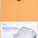 Mead Envelopes, 9" x 12", Clasp Closure, Brown Kraft All-Purpose 24-lb Paper Mailing Envelopes, 20 Count (76020)