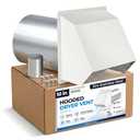 10" White Dryer Vent Cover - 304 Stainless Steel Wall Cap, Screen and Damper