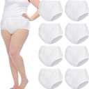 9 Pcs Waterproof Incontinence Underpants Plastic Pants Leak Proof Incontinence Underwear Adult Diaper Cover(l,Clear)