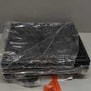 Amagabeli 3 Panel Fireplace Screen with Doors 48" W x 28" H Foldable Wrought Iron Heavy Duty Metal Modern Decorative Fireplace Spark Guard Cover Handcrafted Solid Mesh Stand Alone Screen for Fire