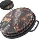 WarBull 5 Gallon Bucket Seat, 360-Degree Swivel Seat Foam Cushion Bucket Seat Lid with Waterproof Cover for Dove Duck Hunting, Fishing, Baseball, Gardening and Camping (Bionic Tree Camo)