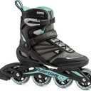 Rollerblade Zetrablade Women's Adult Fitness Inline Skate, Performance Inline Skates, Black Light Blue
