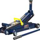 Big RED AT83006UR Torin Hydraulic Trolley Service/Floor Jack with Extra Saddle (Fits: SUVs and Extended Height Trucks), 3 Ton (6,000 lb), Blue/Silver