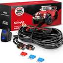 Nilight 16AWG Fog Light Wiring Harness Kit 12V Heavy Duty 5PIN Rocker Switch Relay Blade Fuse Lights Socket Connector Compatible with H11 H9 H8 886 889 892 PGJ13 Bulbs