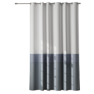 Insta Curtains Fabric Hotel Shower Curtain With Rustproof Built-In Grommets 71in x 74in
