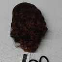 Messy Bun Hair Piece Elastic Drawstring 8inch Mix Brown with Black Loose Curls Bun Hair Extensions Synthetic Short Curly Yaki Hair Drawstring Ponytail for Women Daily Party Use(T30) (T30 Mix Brown with Black)