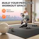SUPERJARE Gym Floor Mats, EVA Foam Puzzle Exercise Mats, Interlocking Floor Mats, Cushioned Foam Floor Tiles, Gym Flooring Workout Mat for Home Gym, Playroom, Garage, 12.6"x12.6"x0.4"