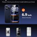 UNBREAKcable iPhone 17 Pro Max Screen Protector 3-Pack, Upgraded Dual-Tempered Glass + 3 Camera Lens Protectors, Military-Grade 9H Hardness, HD Clarity, Anti-Fingerprint, Case Friendly, 6.9 Inch