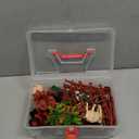 Kimicare 3 Pack Farm Toy Tractor with 40pcs Plastic Farm Animals Figurines and Fence Farm Playset, Farm Figures Farmer Vehicle Toy Truck with Trailer Birthday Gifts Christmas Stocking Stuffers