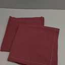 FLXXIE Microfiber European Pillow Shams Set of 2, Fade, Wrinkle and Shrinkage Resistant Soft Pillow Covers with Envelope Closure Euro Sham Covers (Red, 26x26 Inches)