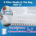 14x14x1 MERV 11 Air Filter,AC Furnace Air Filter,Reusable ABS Plastic Frame, 7 Pack Replaceable Filter Media (Actual Size: 13 3/4" x 13 3/4" x 3/4")