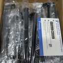 Ravinte 20 Pack Matte Black Cabinet Pulls, 5 Inch (128mm) Hole Center Slim Kitchen Handles, Square Drawer Pulls for Cabinets & Cupboards, Hardware