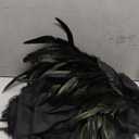 Gothic Half Shoulder Cloak with Feather Cape for Halloween Cosplay