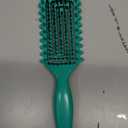 Curly Hair Brush, Curl Defining Brush with Soft Boar Bristles Detangling Tangled Glides, Wide-Teeth Design Effortlessly Shaping & Defining Curls, Curling Definer for Wet & Dry Hair (Green)